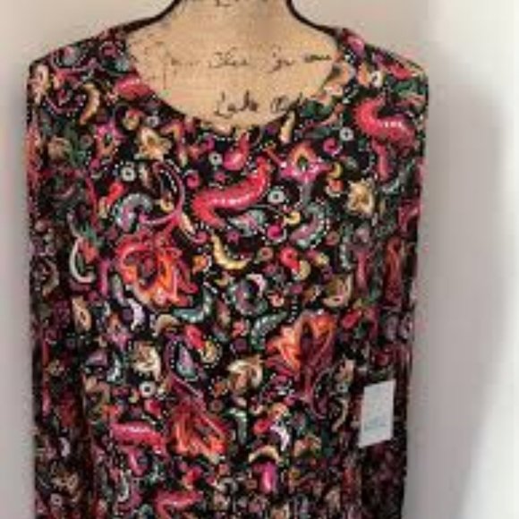 CROFT & BARROW Red Floral Dress - Picture 4 of 4